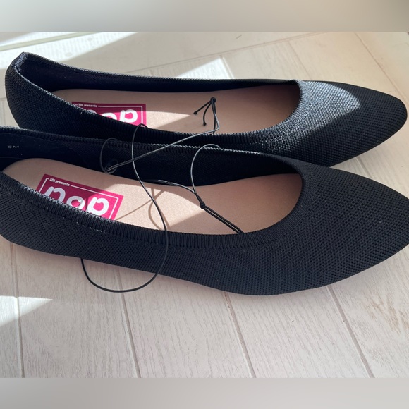 Pop memory foam Women's Kovari Ballet Flats Black Size 8M Pointed Toe NWOB - Picture 2 of 8